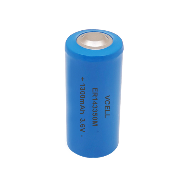 ER14335M Cylindrical Batteries High Power 3.6V 1300mAh 2/3AA Primary Lithium Battery