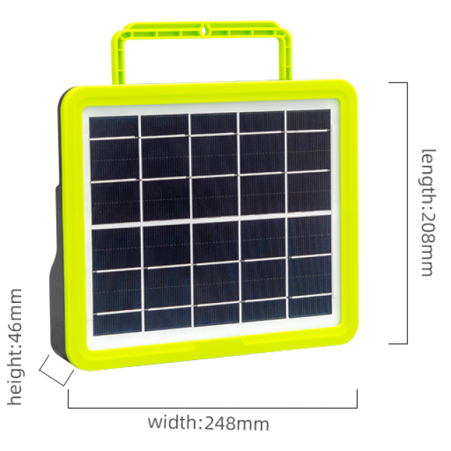 Portable Mini Solar Kit with Power Bank & FM Radio & Bluetooth and Lights