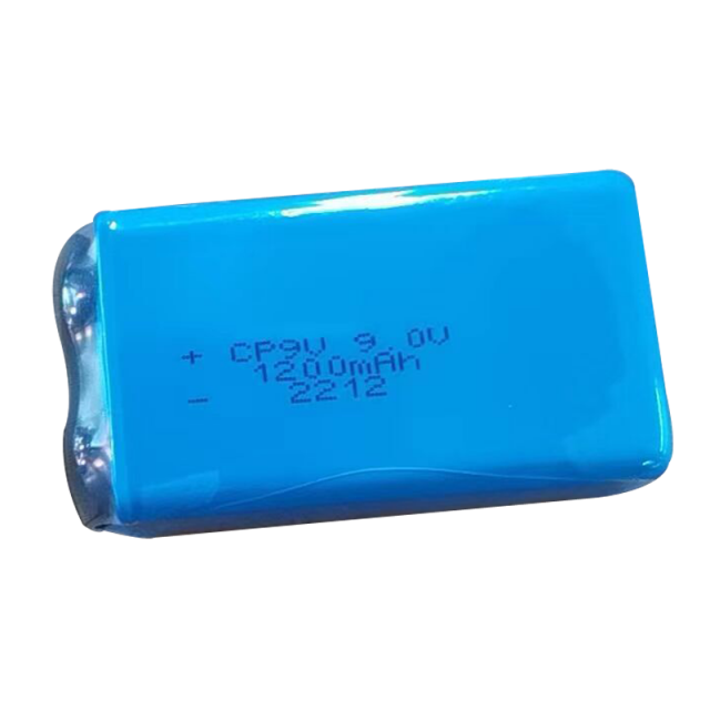 CP9V LiMnO2 Battery 9.0V 1200MAH Lithium Manganese Dioxide battery