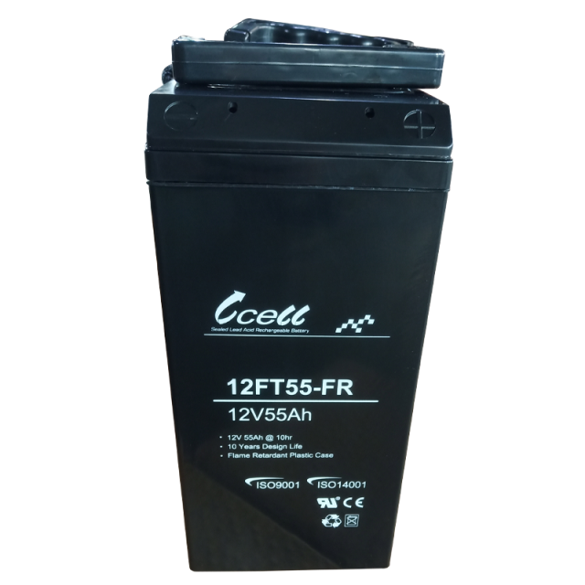 12V 55Ah Front Terminal Battery with Flame Retardant case for UPS
