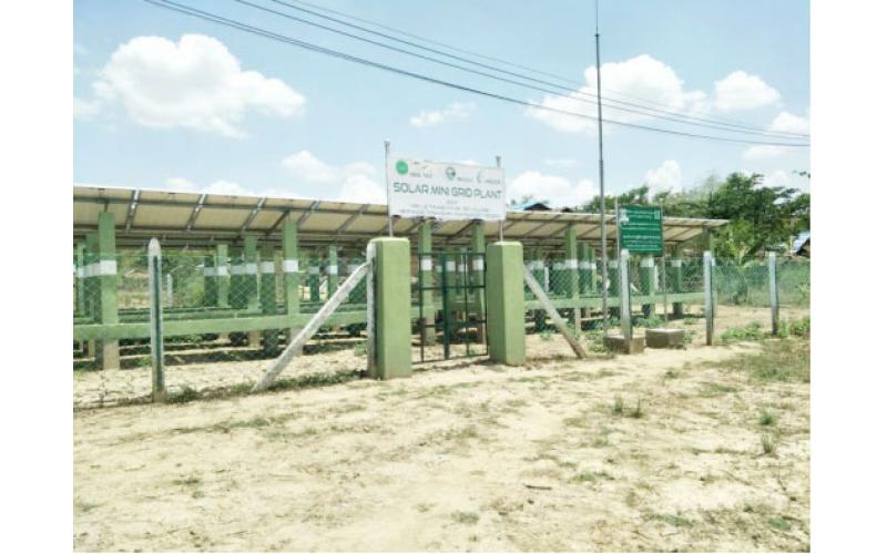 Solar Mini Grid Plant for Myanmar Telecom Base Station