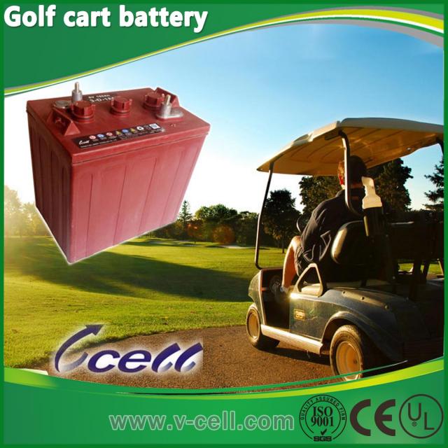 6V180AH(3-D-180) Electric golf cart battery for deep cycle application
