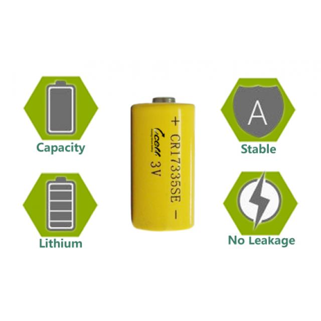 Li-MnO2 Battery CR17335SE 3.0V Lithium Battery for Smoke Detector