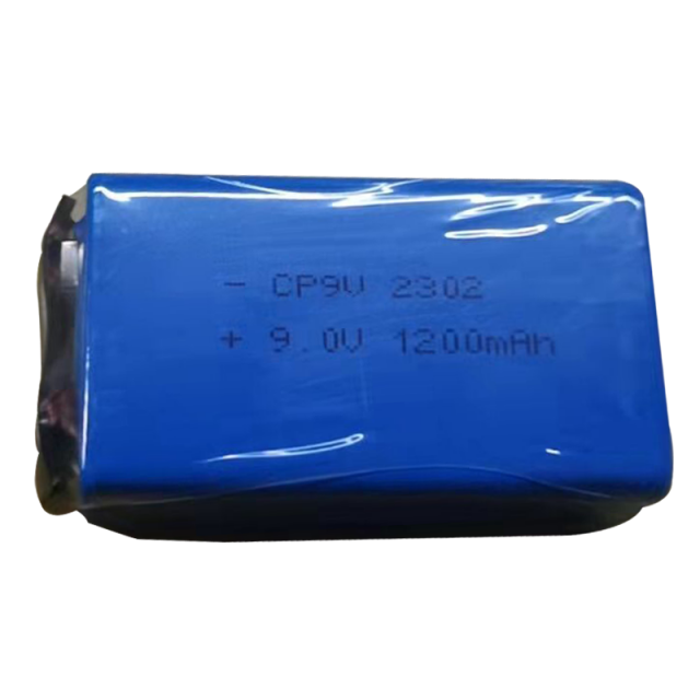 CP9V LiMnO2 Battery 9.0V 1200MAH Lithium Manganese Dioxide battery